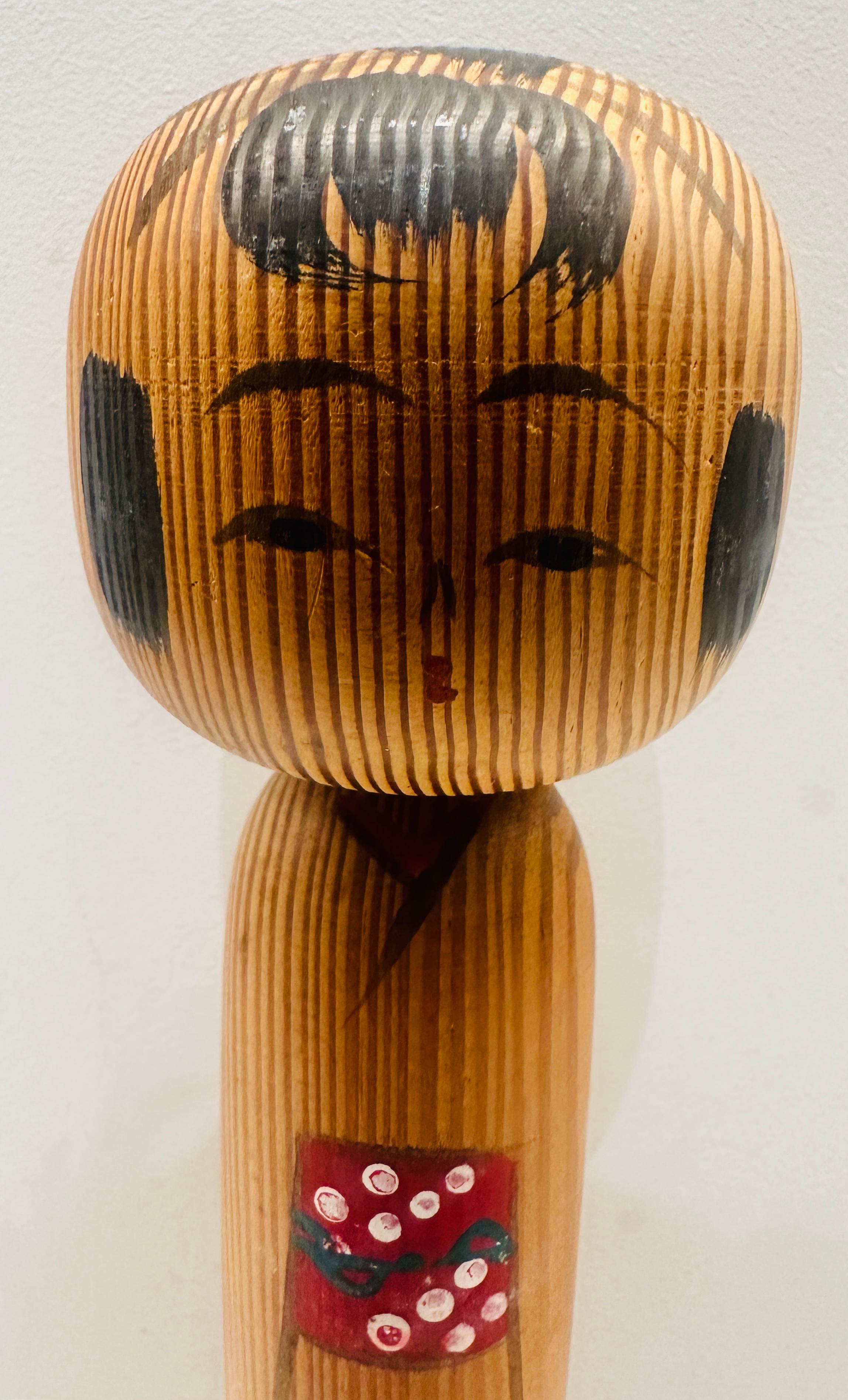 Edo Petite poupée Kokeshi japonaise traditionnelle des années 1970 par Matogoro Kyomi