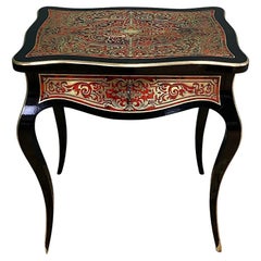 Small 19th Century Antique Boulle Work Table
