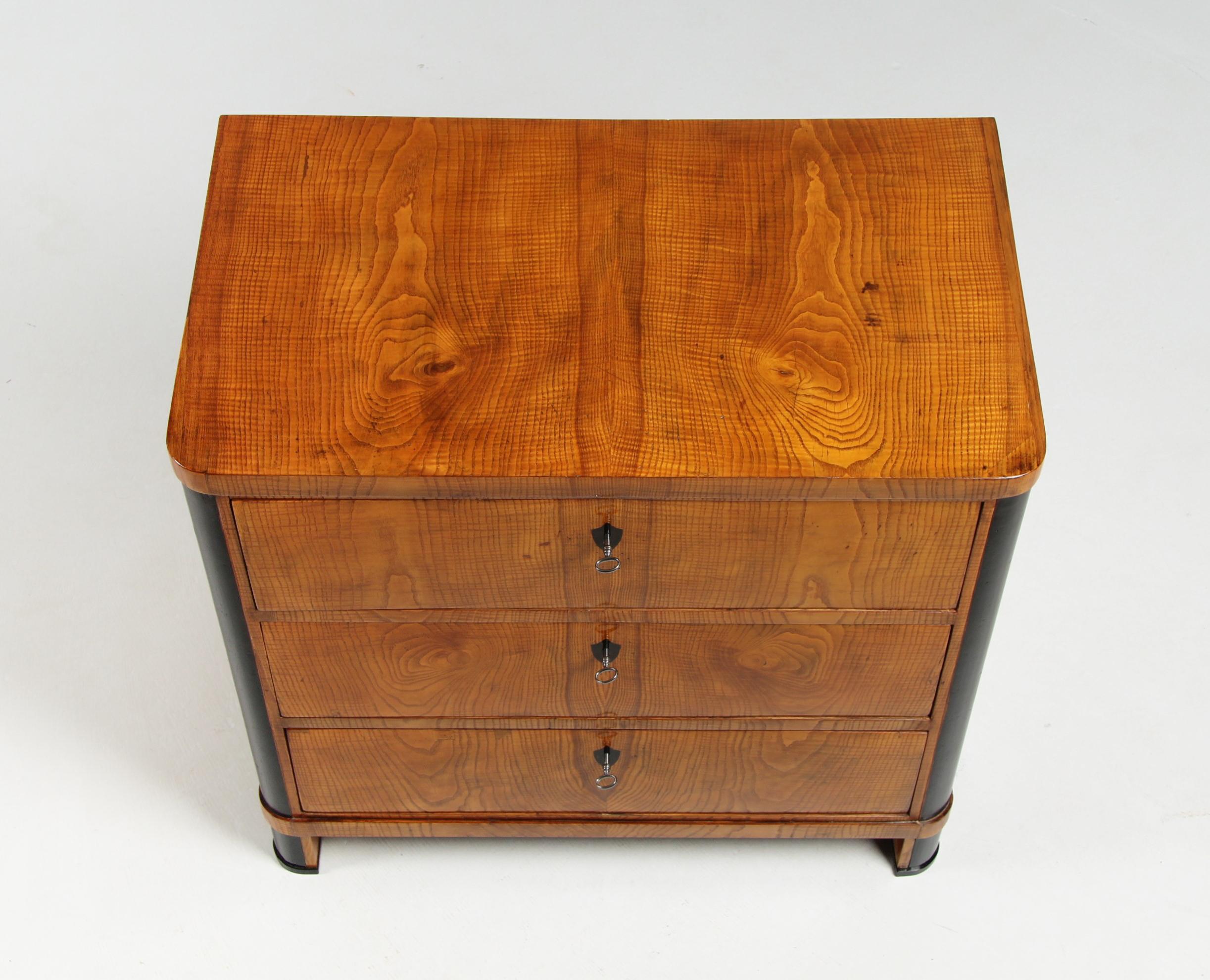 Small 19th Century Biedermeier Chest Of Drawers, Northern Germany, circa 1835 3