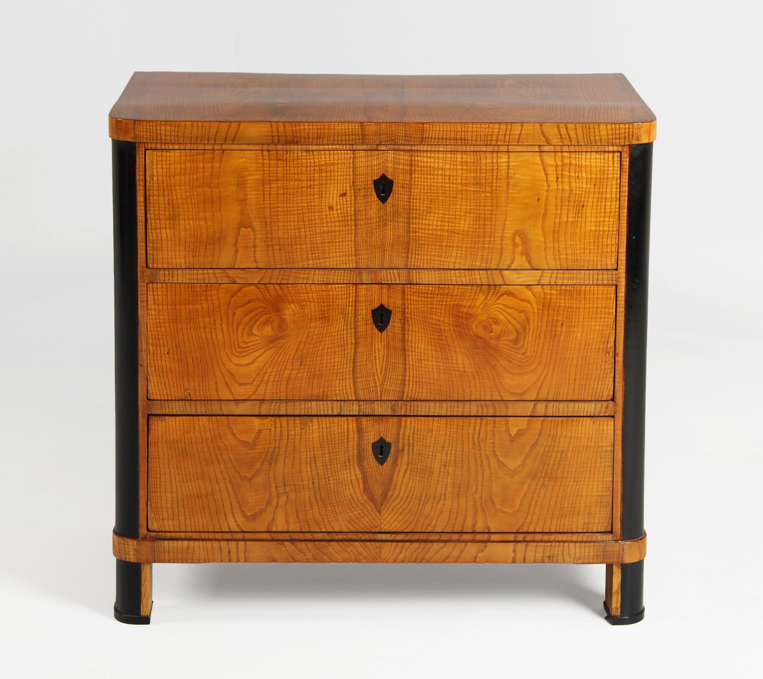 Small 19th Century Biedermeier Chest Of Drawers, Northern Germany, circa 1835 4
