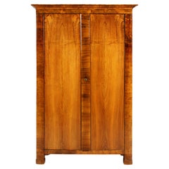 Small 19th Century Biedermeier Wardrobe, Walnut, Austria circa 1830