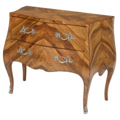 Petite commode Bombay du 19ème siècle à deux tiroirs