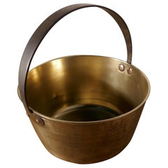 Small 19th Century Brass Preserving Pan or Cooking Pot