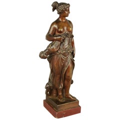 Antique Small 19th Century Bronze Figure of Allegory of Manufacture