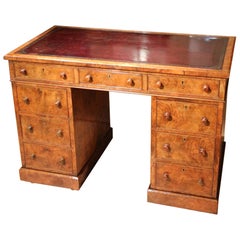 small antique desks for sale Small 19th Century Burr Walnut Desk