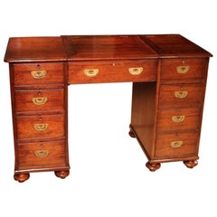 Antique Small 19th Century Campaign Desk