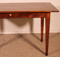 Small 19th Century Cherry Wood Farmhouse Table