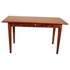Antique Small 19th Century Cherry Wood Farmhouse Table