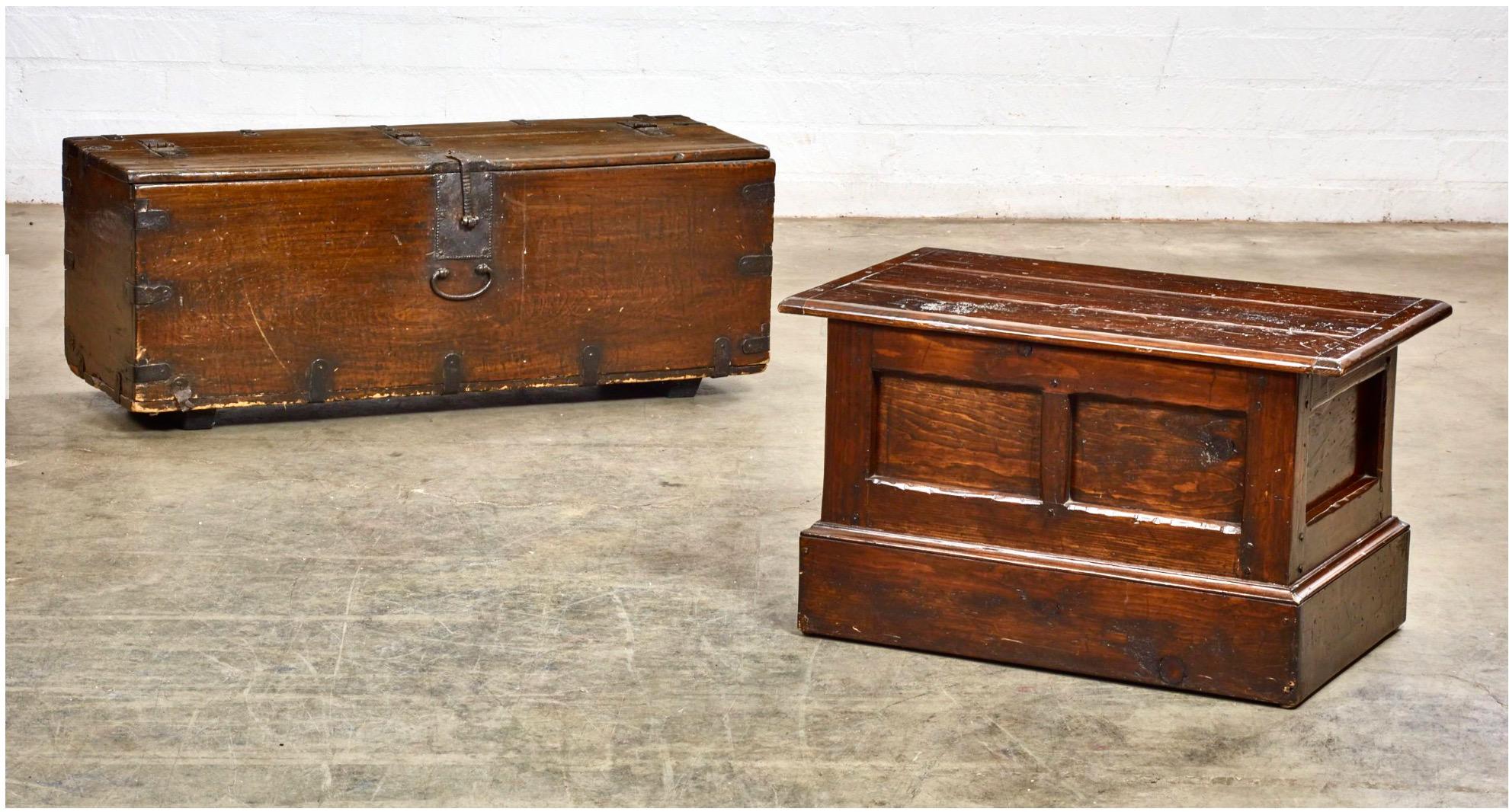 Bohemian Small 19th Century Chest or Trunck