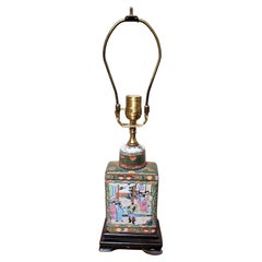 Vintage Small 19th Century Chinese Export Urn Converted to a Modern Lamp