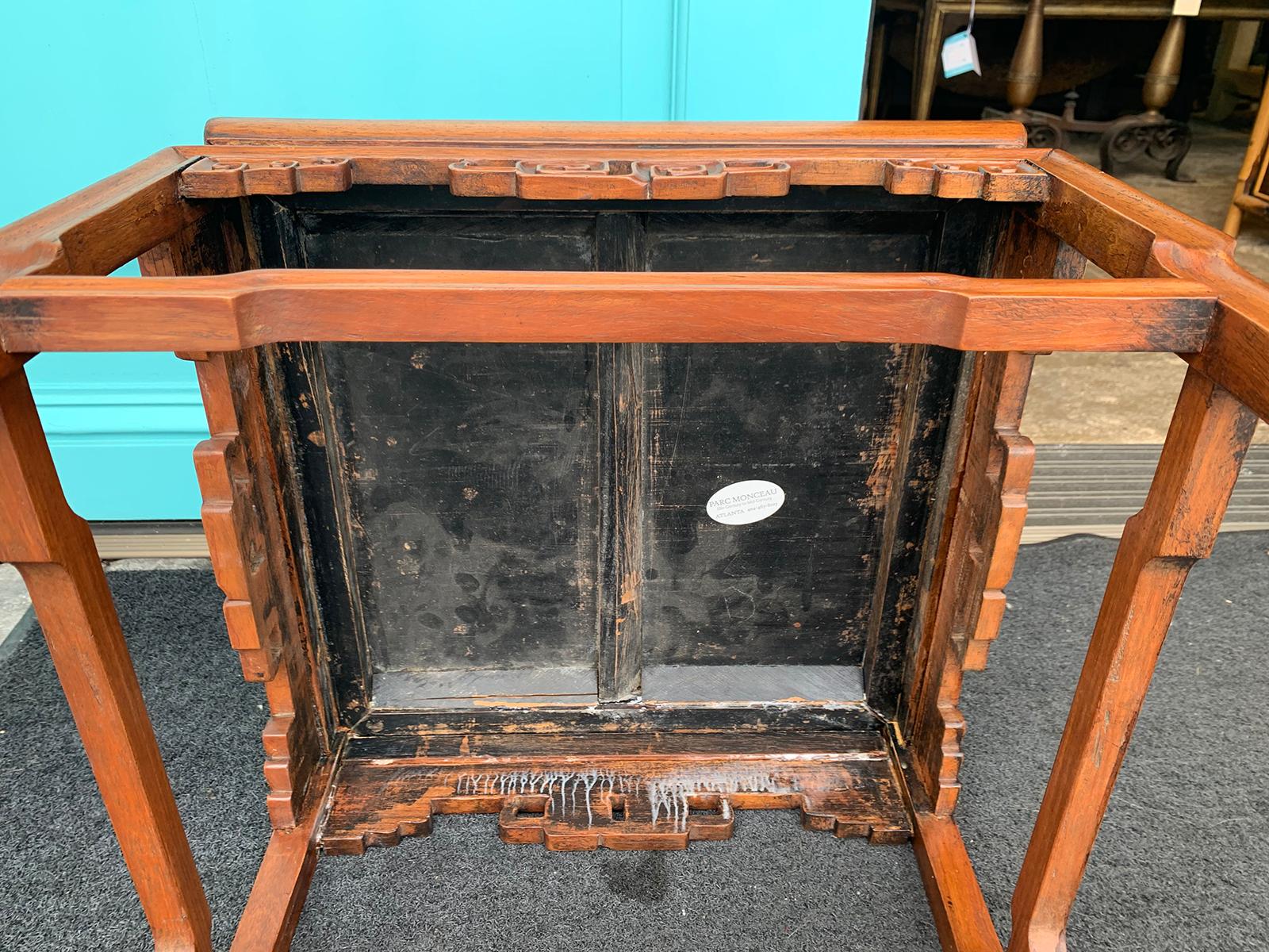 Small 19th Century Chinese Square Drinks or Coffee Table For Sale 8
