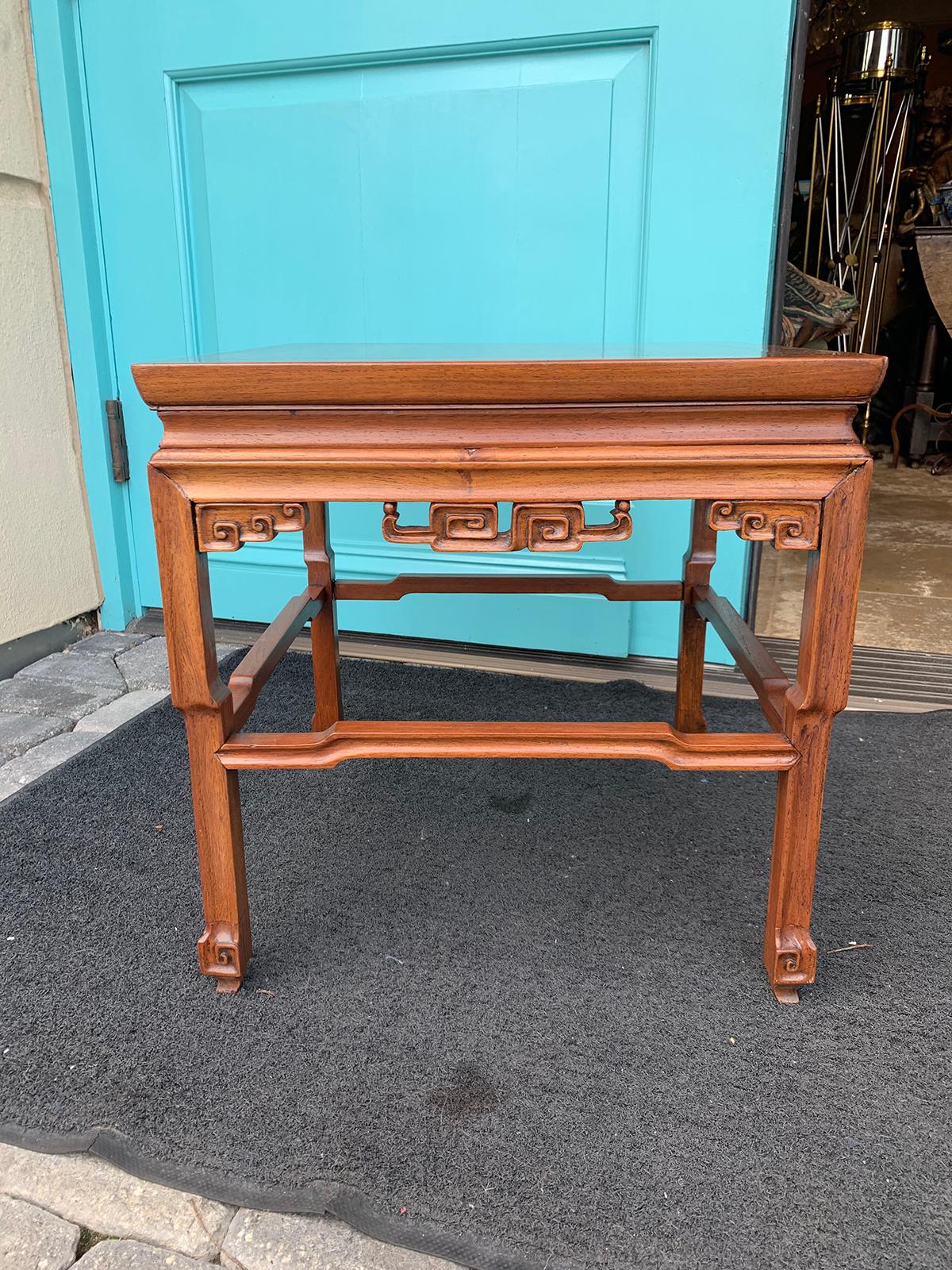 Small 19th century Chinese square drinks or coffee table.