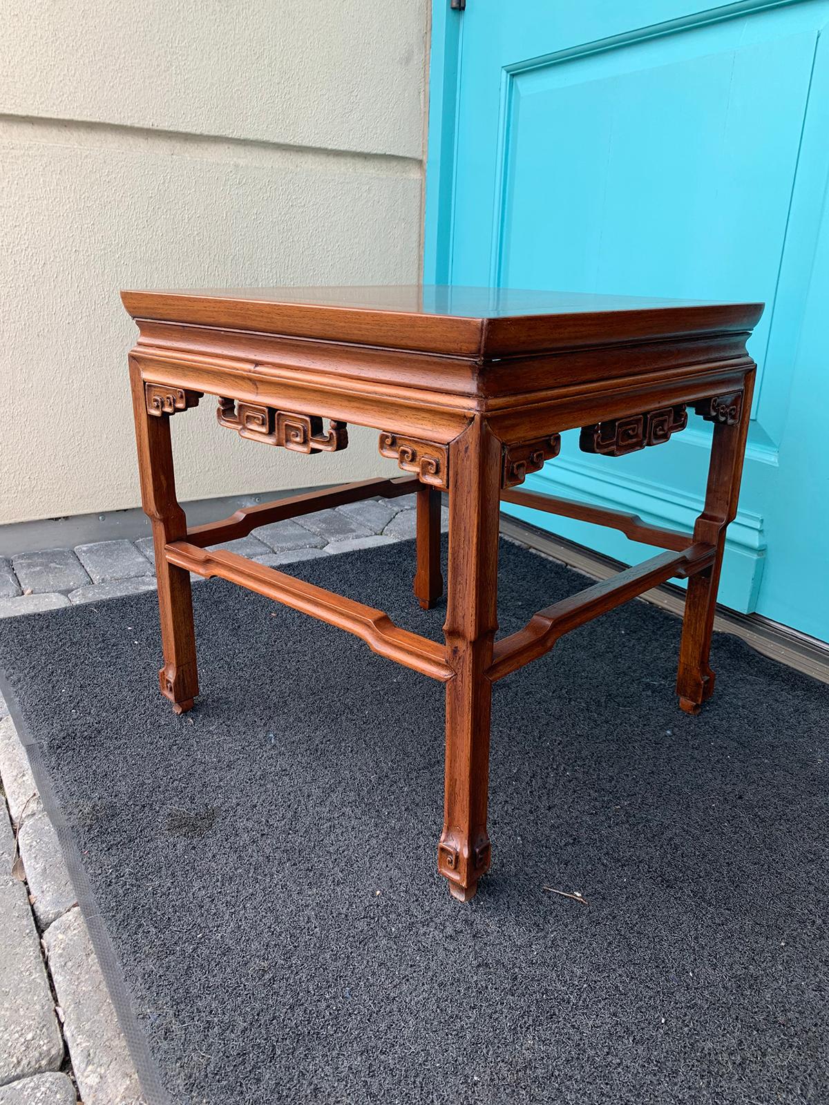 Small 19th Century Chinese Square Drinks or Coffee Table In Good Condition For Sale In Atlanta, GA