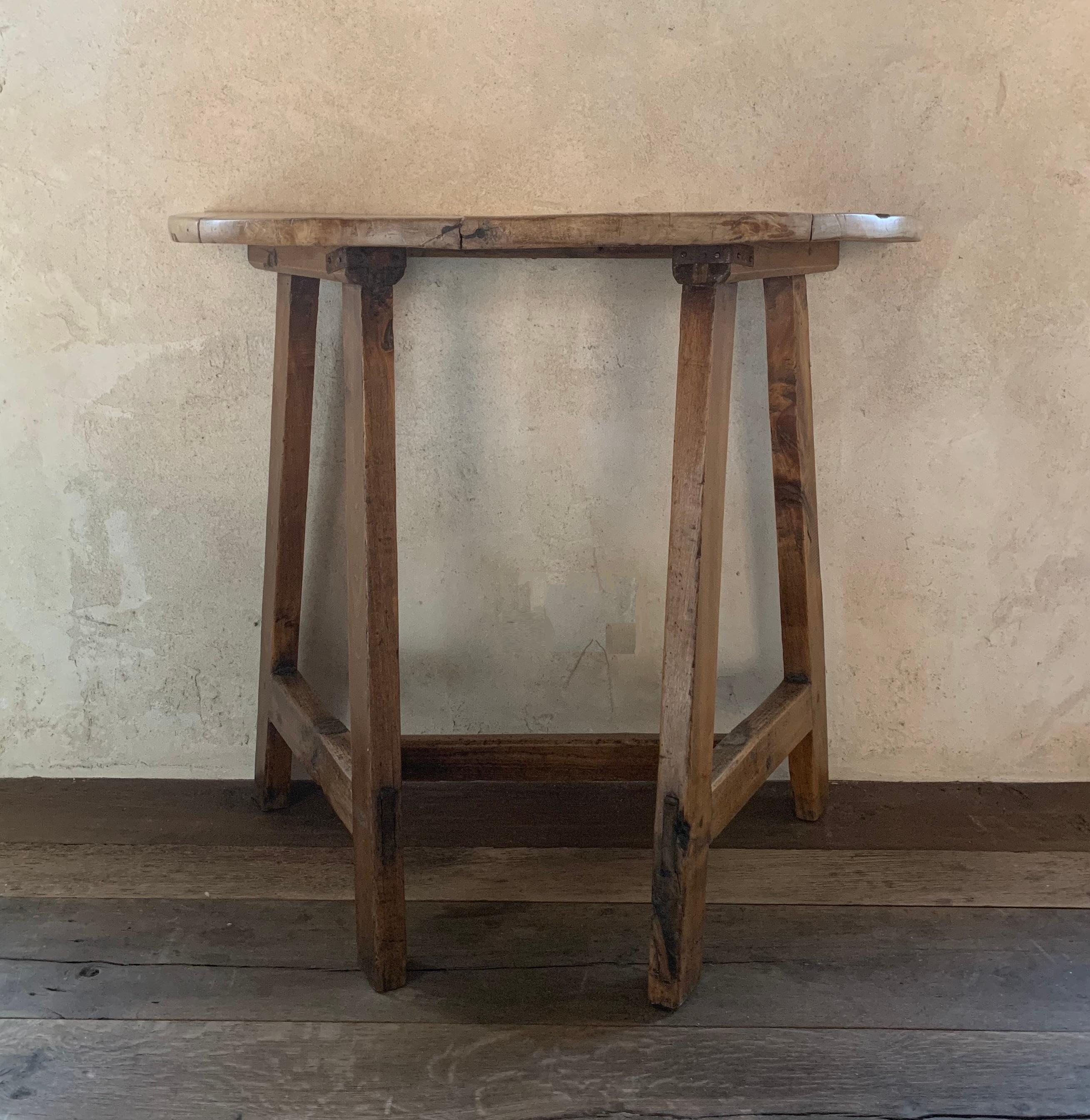 Small 19th Century Demilune Console 4