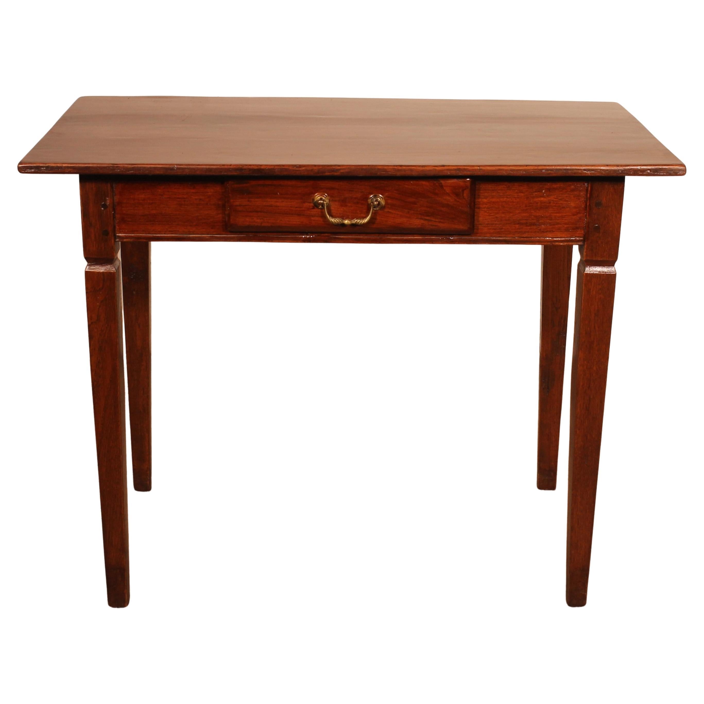 Small 19th Century Desk With Straight Legs