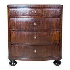 Small 19th Century Dresser Veneered with Mahogany