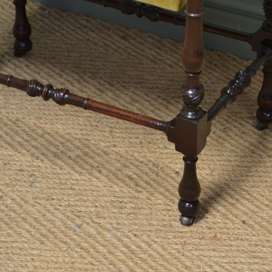 Small 19th Century Edwardian Mahogany Antique Work Box, Side Table For Sale 3