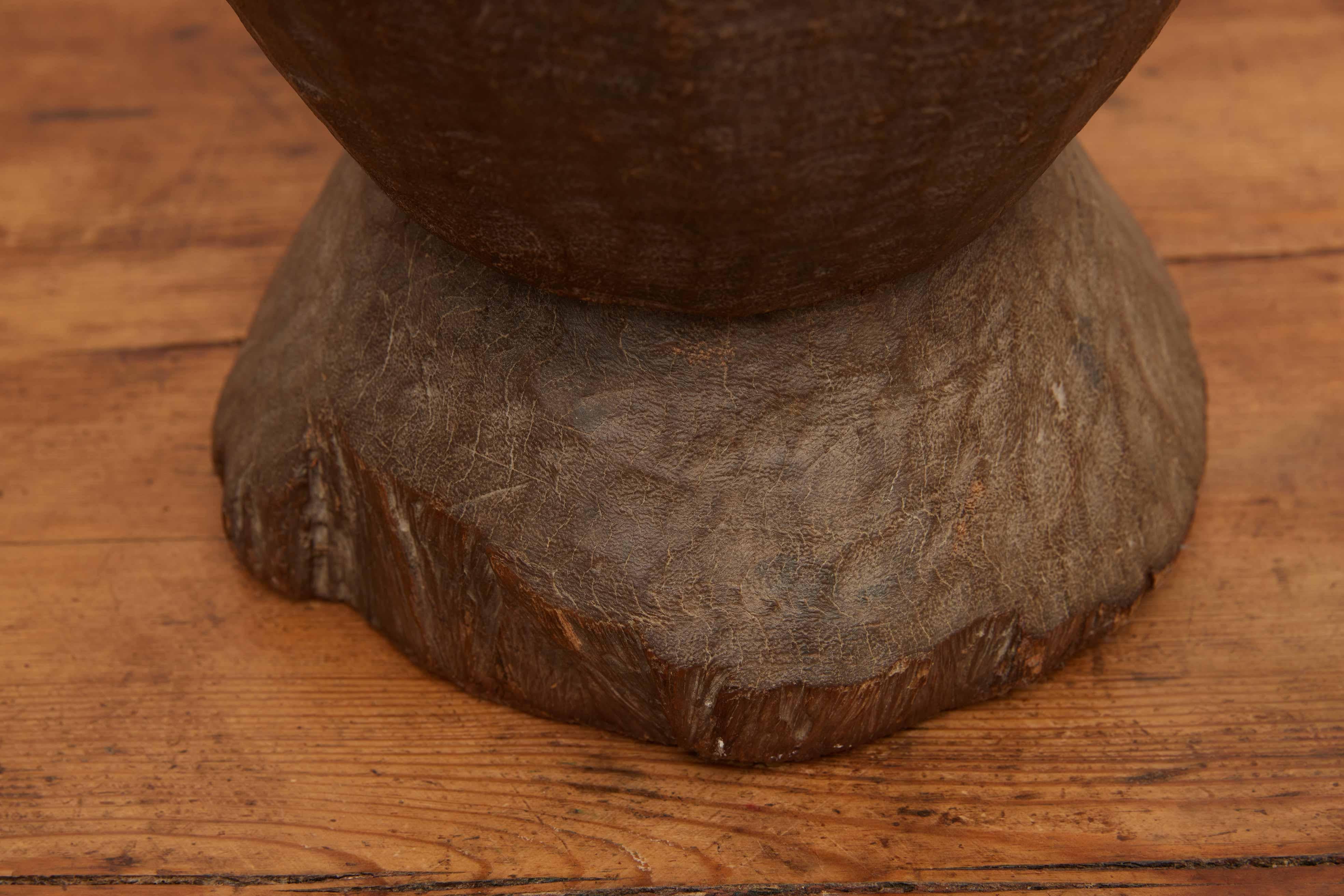 Small 19th Century European Wood Mortar For Sale 3