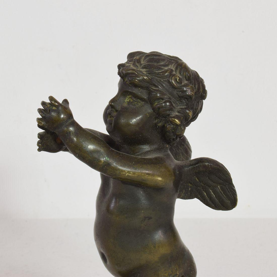 Small 19th Century French Bronze Angel 7