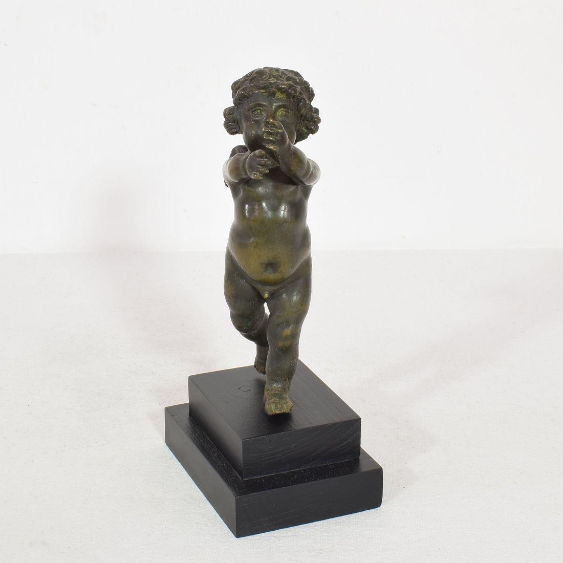 Baroque Small 19th Century French Bronze Angel