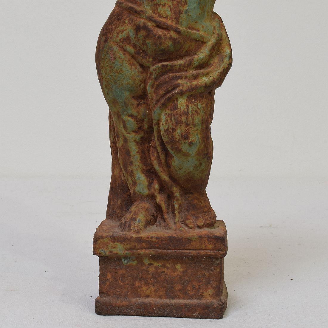 Small 19th Century French Cast Iron Angel 7
