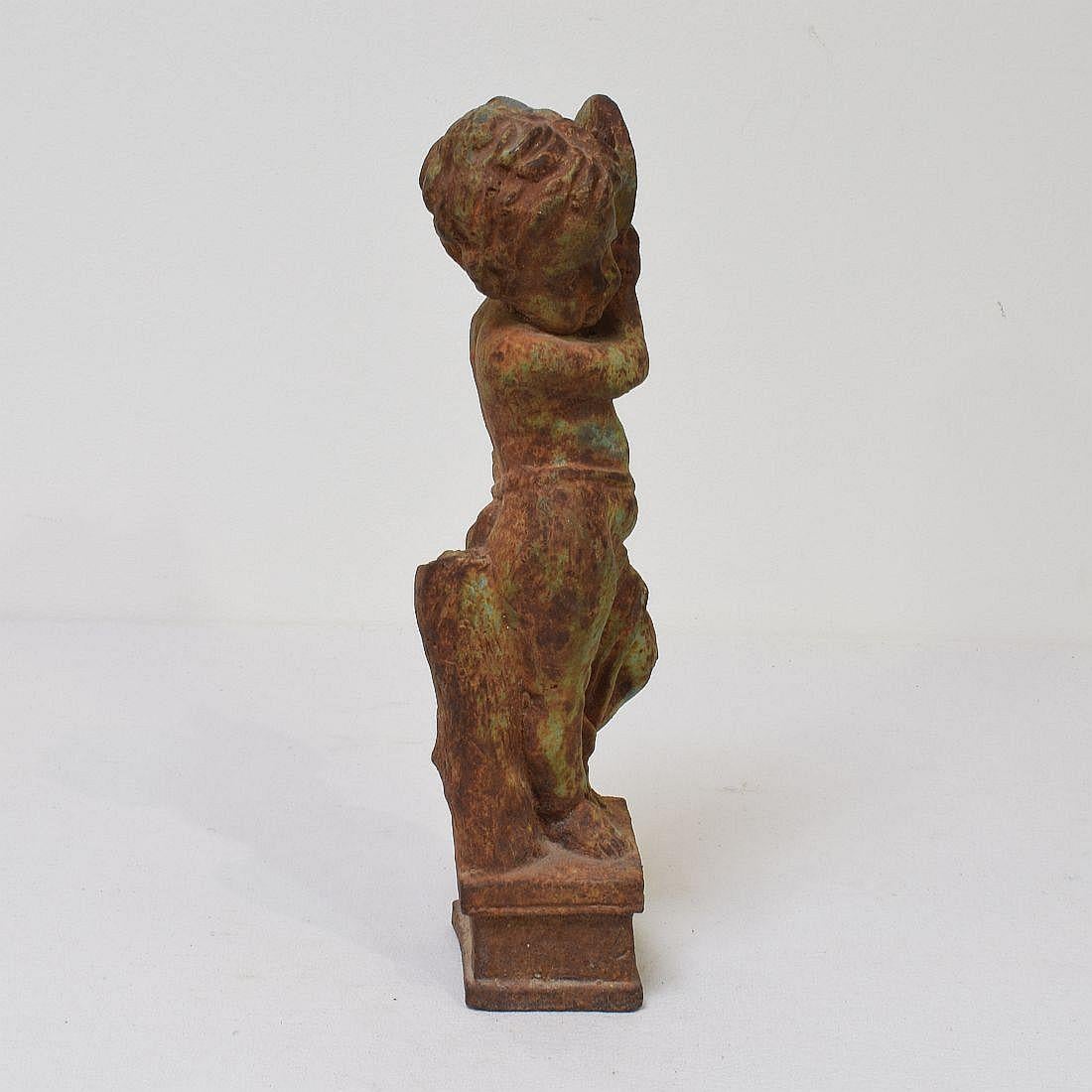 Small 19th Century French Cast Iron Angel 1