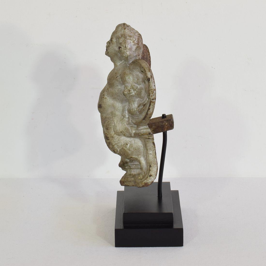 Small 19th Century French Cast Iron Angel 1