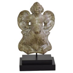 Small 19th Century French Cast Iron Angel