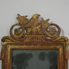 Small 19th Century French Giltwood Louis XVI Style Mirror