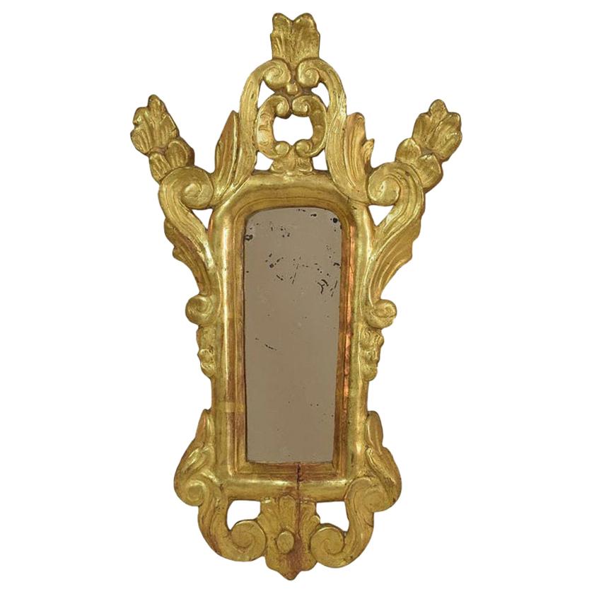 Small 19th Century French Giltwood Mirror