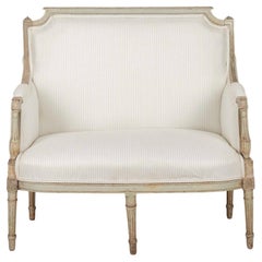 Small 19th Century French Painted Canapé