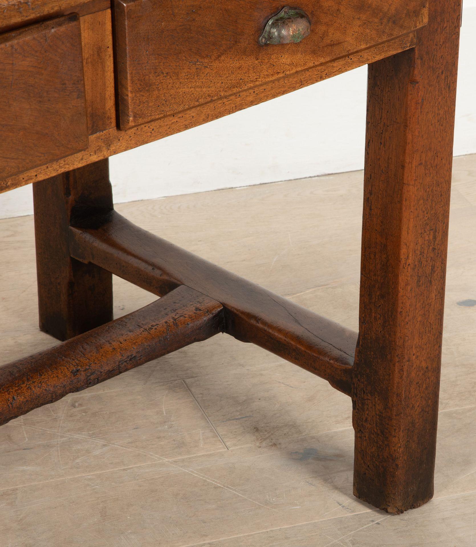 Small 19th Century French Walnut Drapers Table For Sale 4