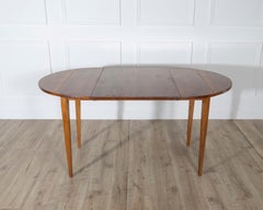 Small 19th Century French Walnut Extension Dining Table with One Leaf