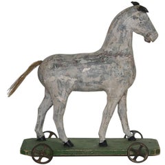 Small 19th Century French Wooden Horse