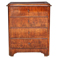 Small 19th Century German Walnut Chest of Drawers