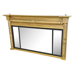 Small 19th Century Gilt Overmantle Mirror