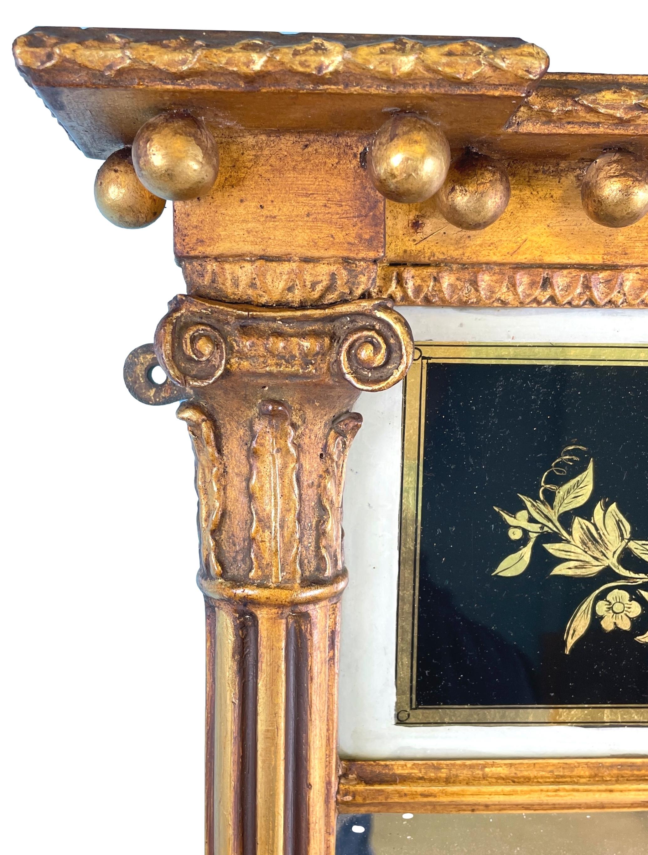 Anglais Petit miroir d'embarcadère doré du 19e siècle en vente