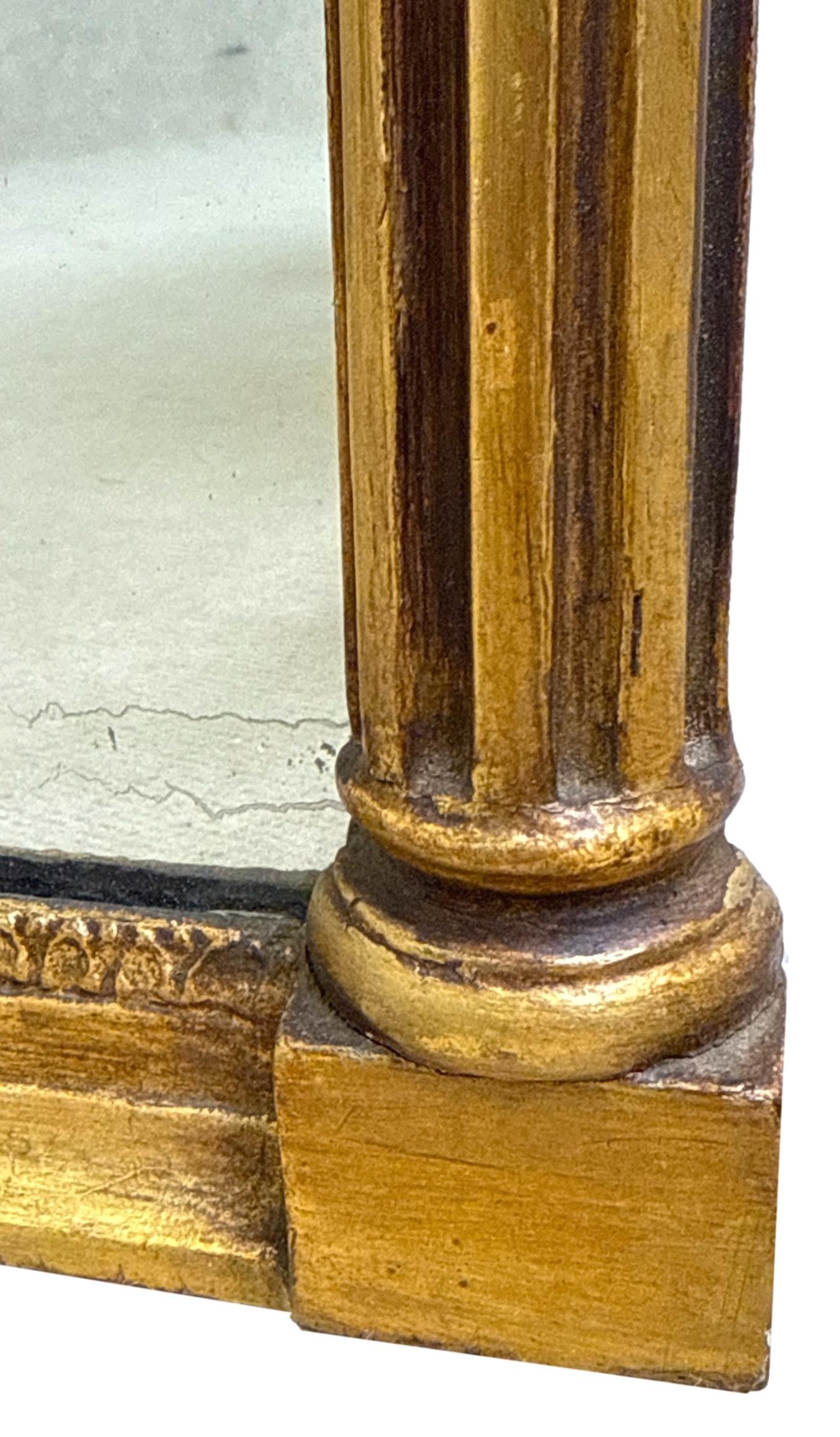 Anglais Petit miroir d'embarcadère doré du 19e siècle en vente