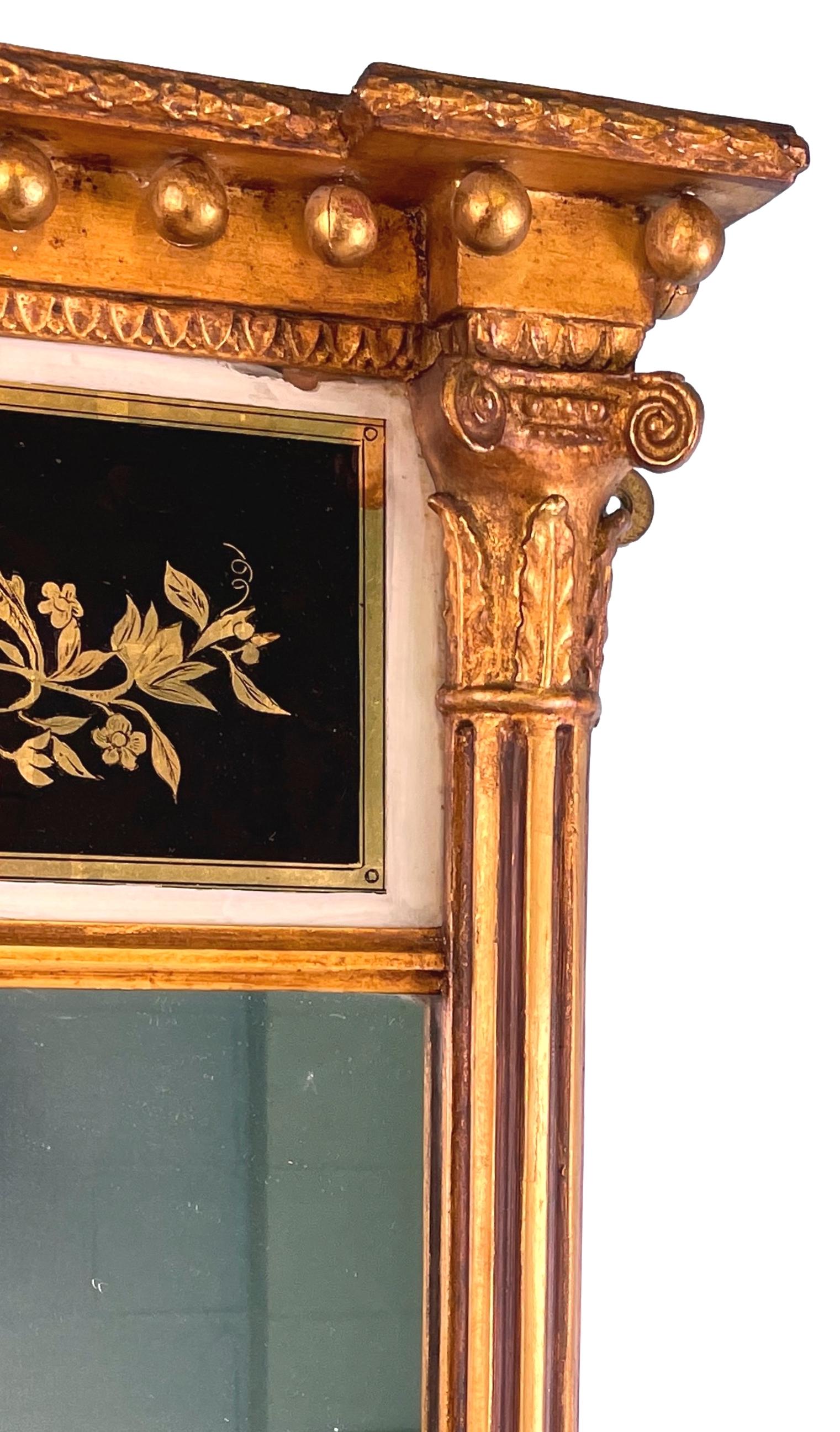 Petit miroir d'embarcadère doré du 19e siècle Bon état - En vente à Bedfordshire, GB