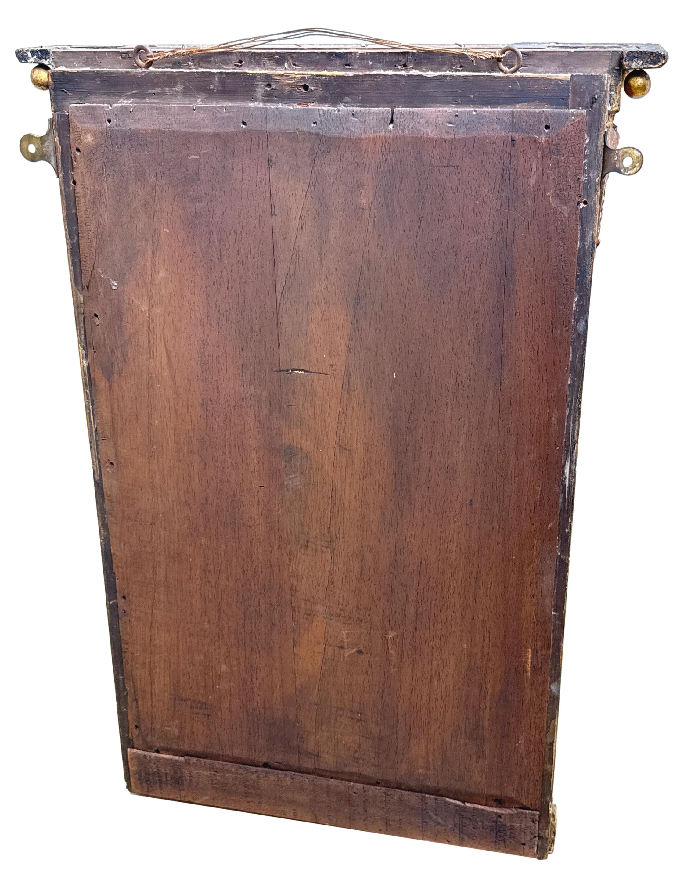 Petit miroir d'embarcadère doré du 19e siècle en vente 1