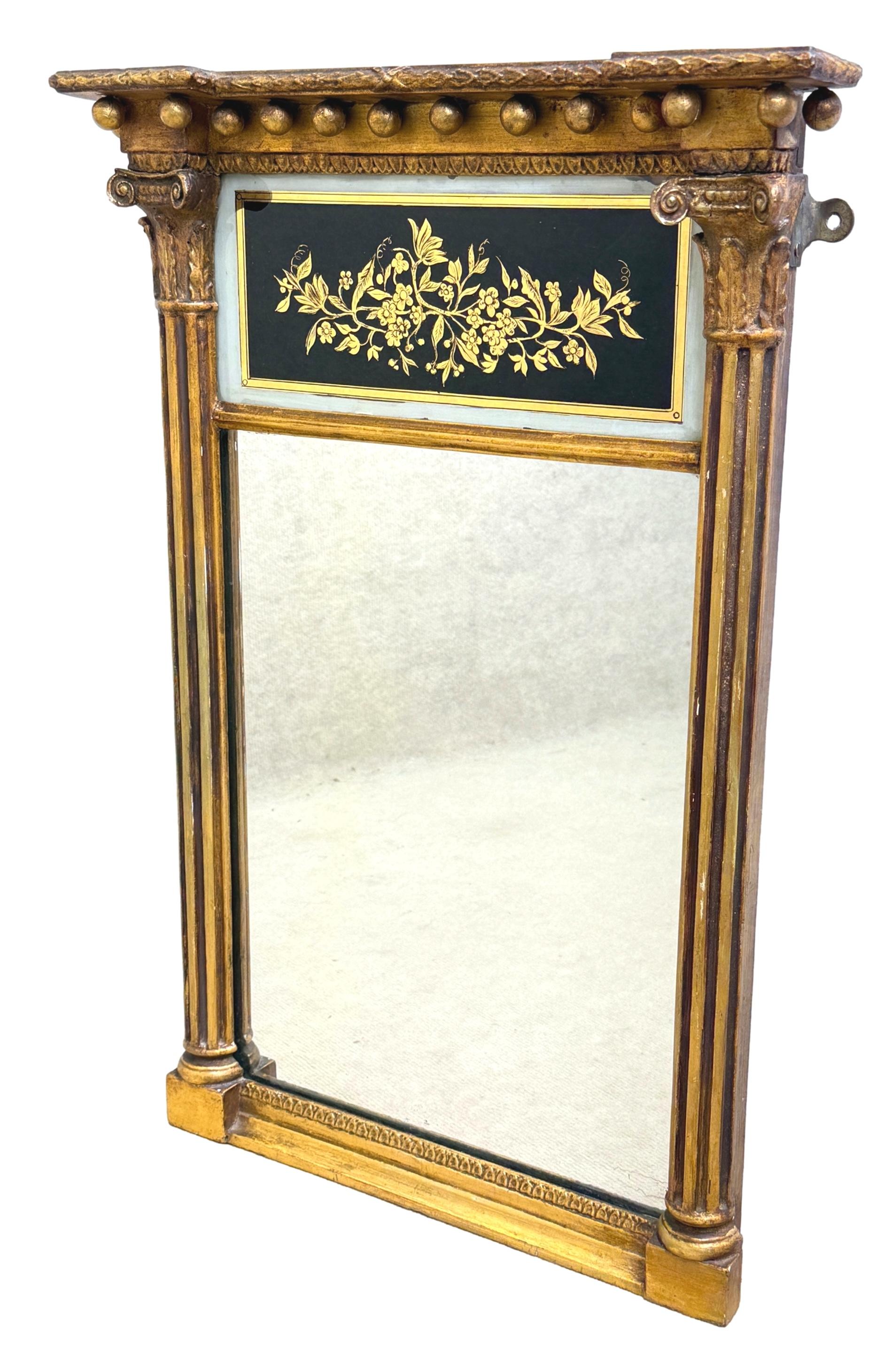Petit miroir d'embarcadère doré du 19e siècle en vente 2