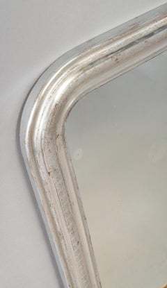 Small 19th Century Louis Philippe Silver Gilt Mirror