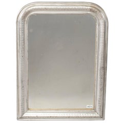 Small 19th Century Louis Philippe Silver Gilt Mirror