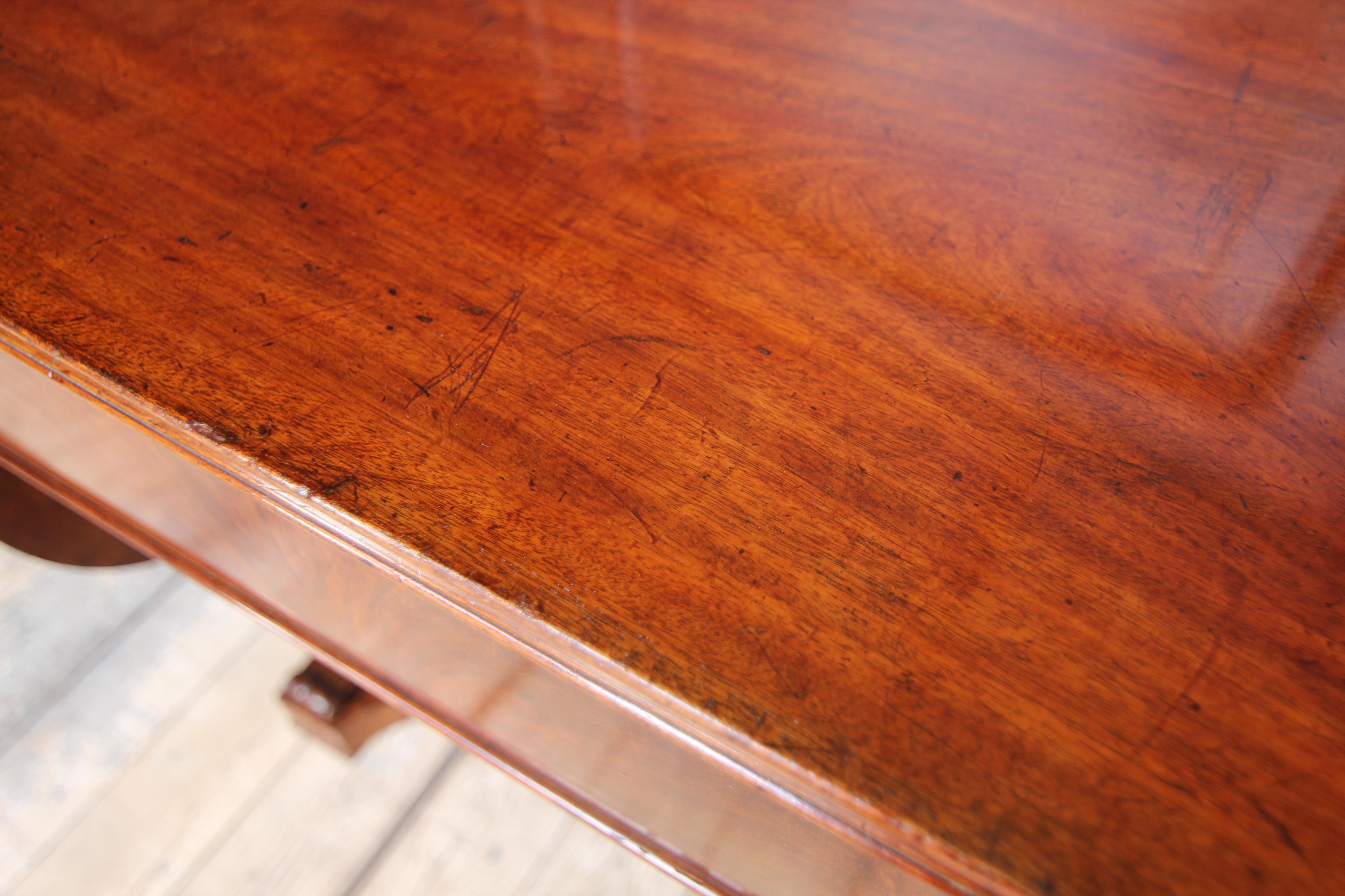 Small 19th Century Mahogany Wall Table or Console Table For Sale 5