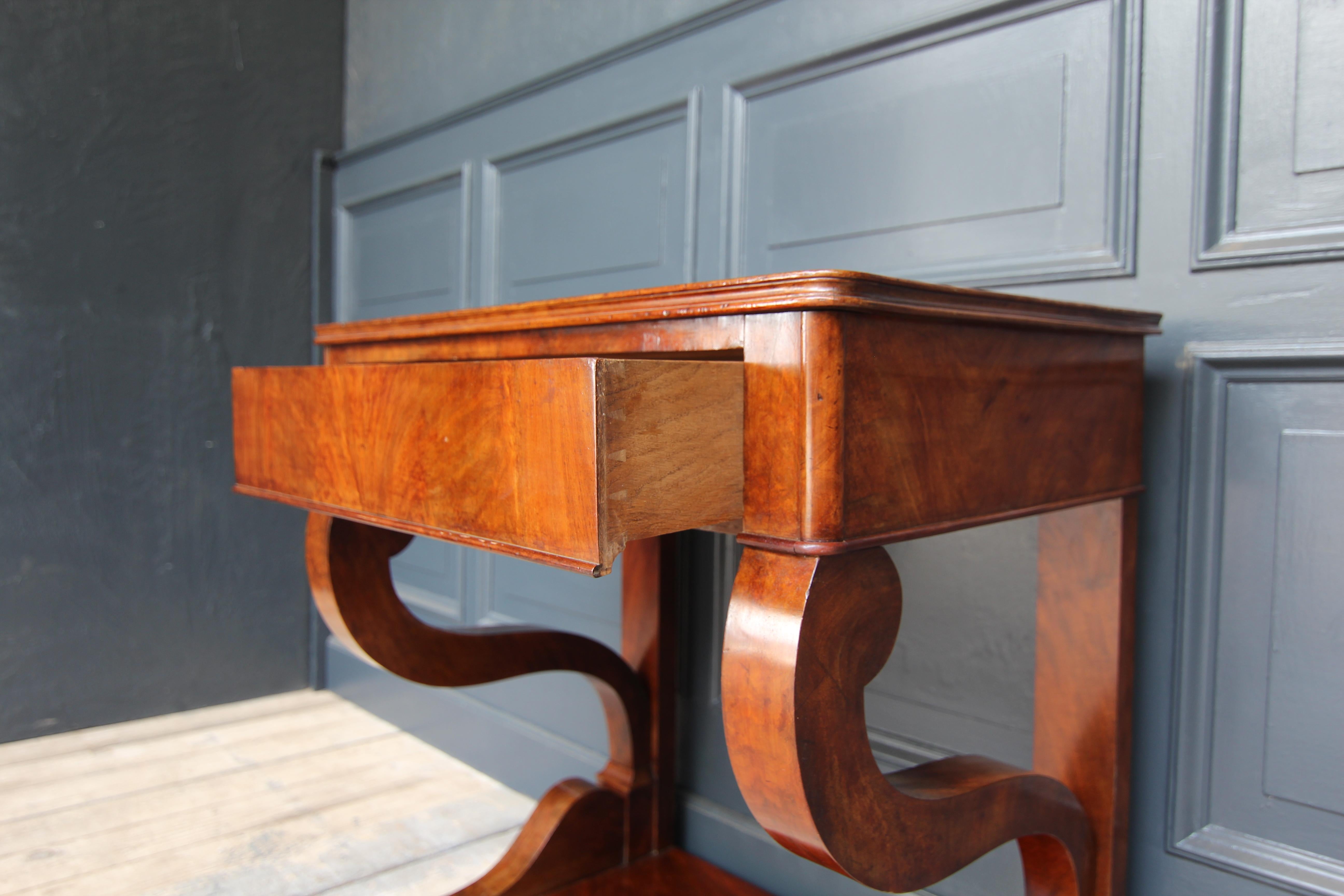 Small 19th Century Mahogany Wall Table or Console Table For Sale 8