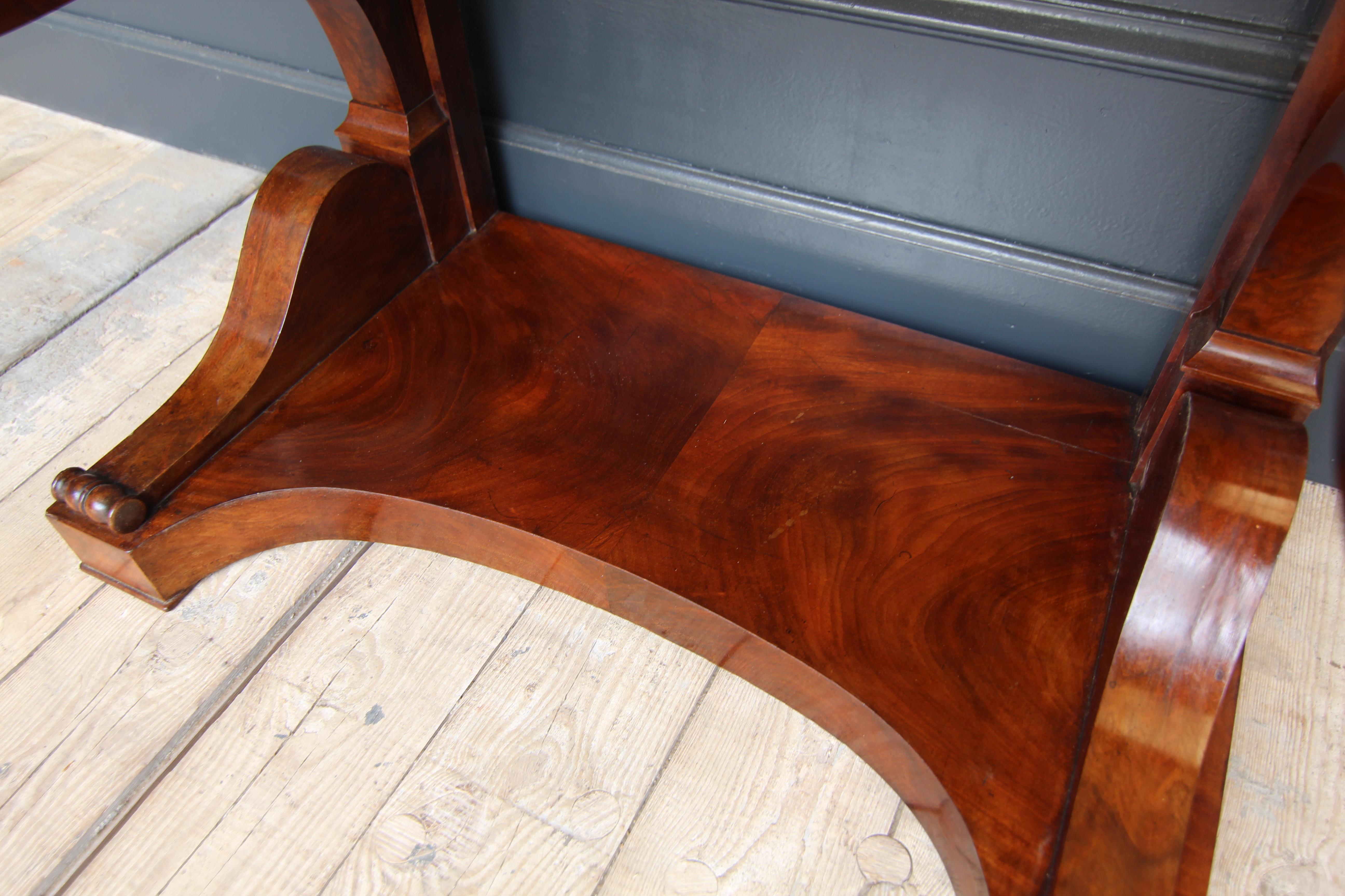 Small 19th Century Mahogany Wall Table or Console Table For Sale 9