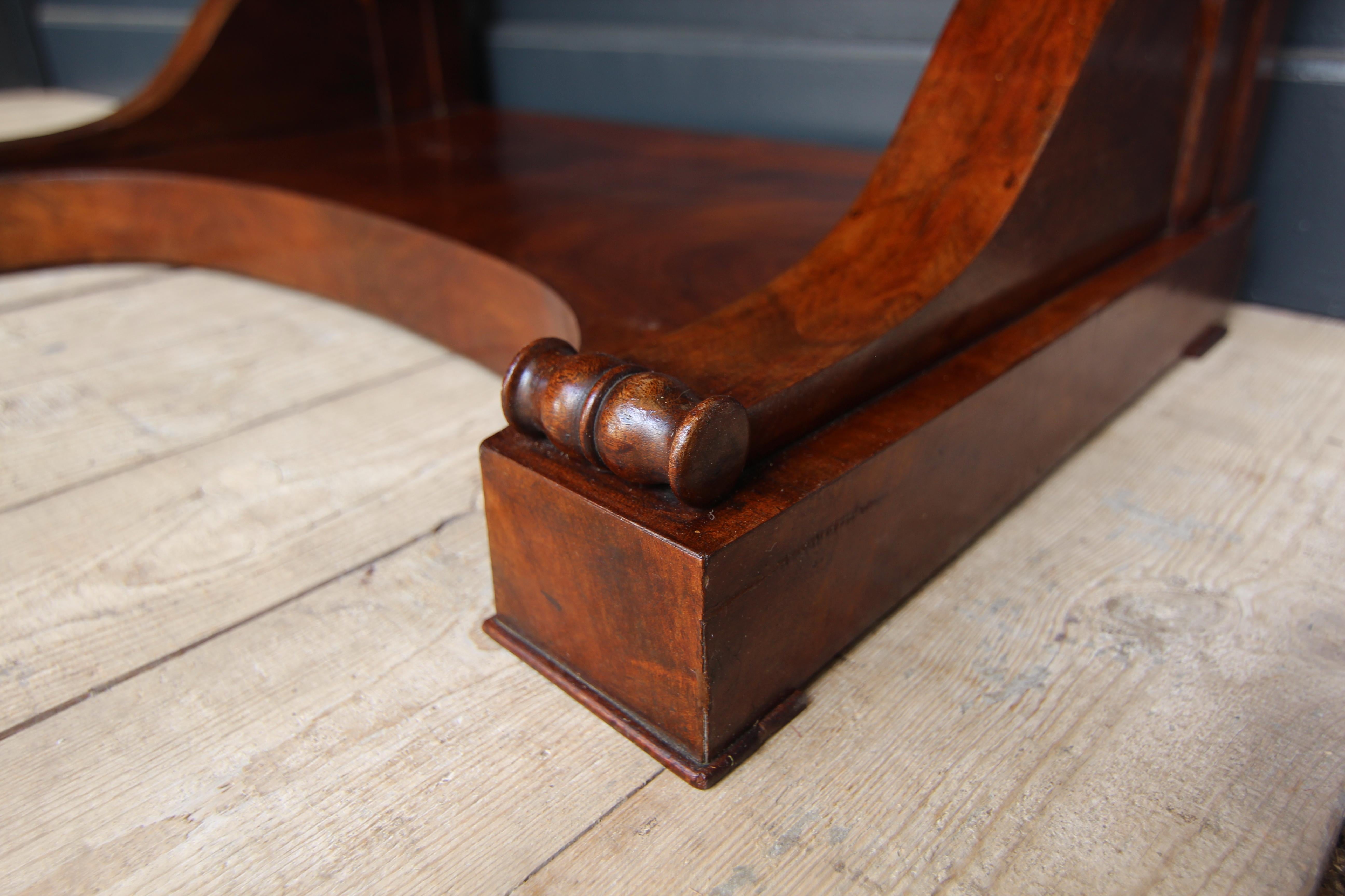Small 19th Century Mahogany Wall Table or Console Table For Sale 10