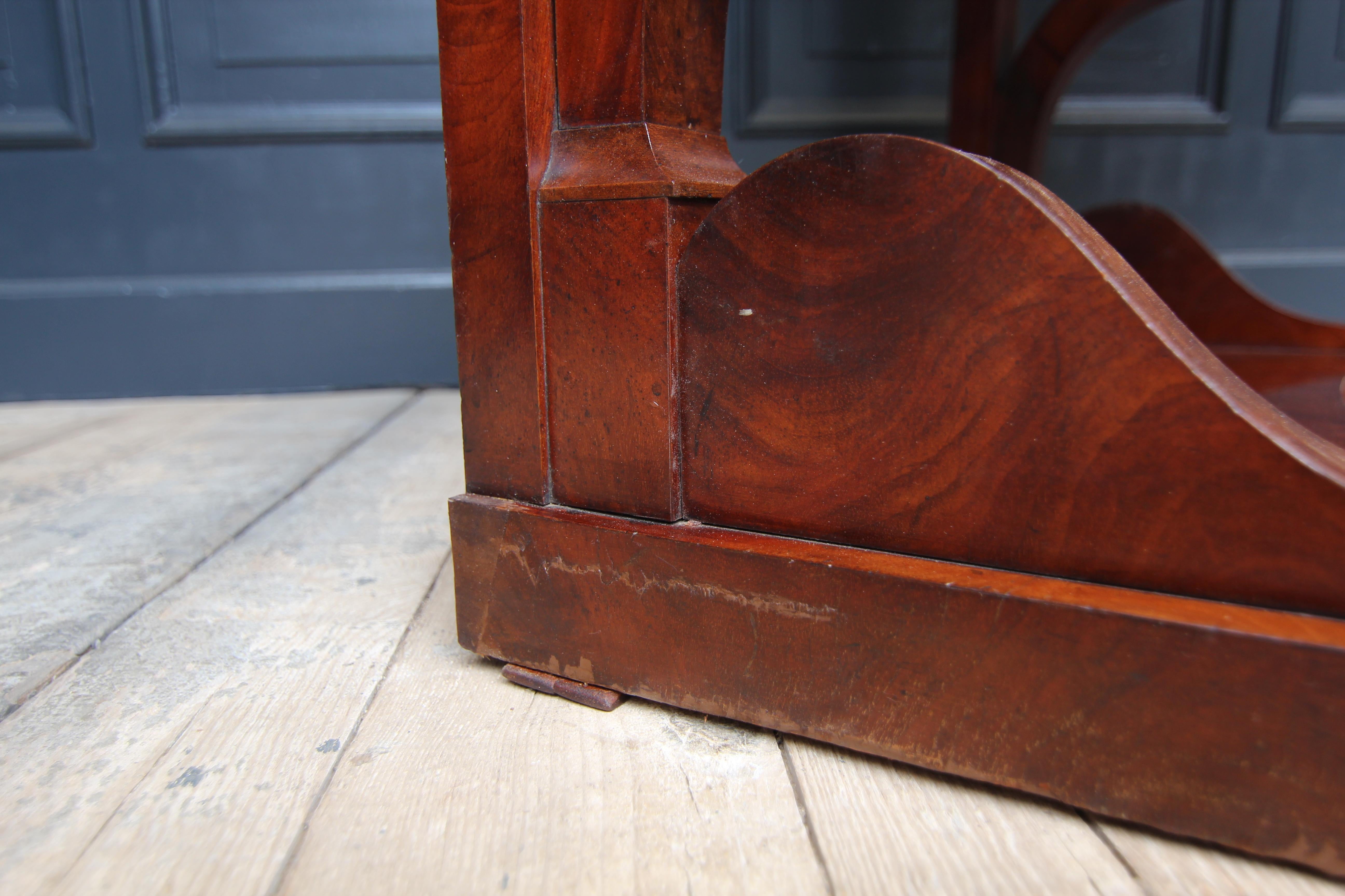 Small 19th Century Mahogany Wall Table or Console Table For Sale 15