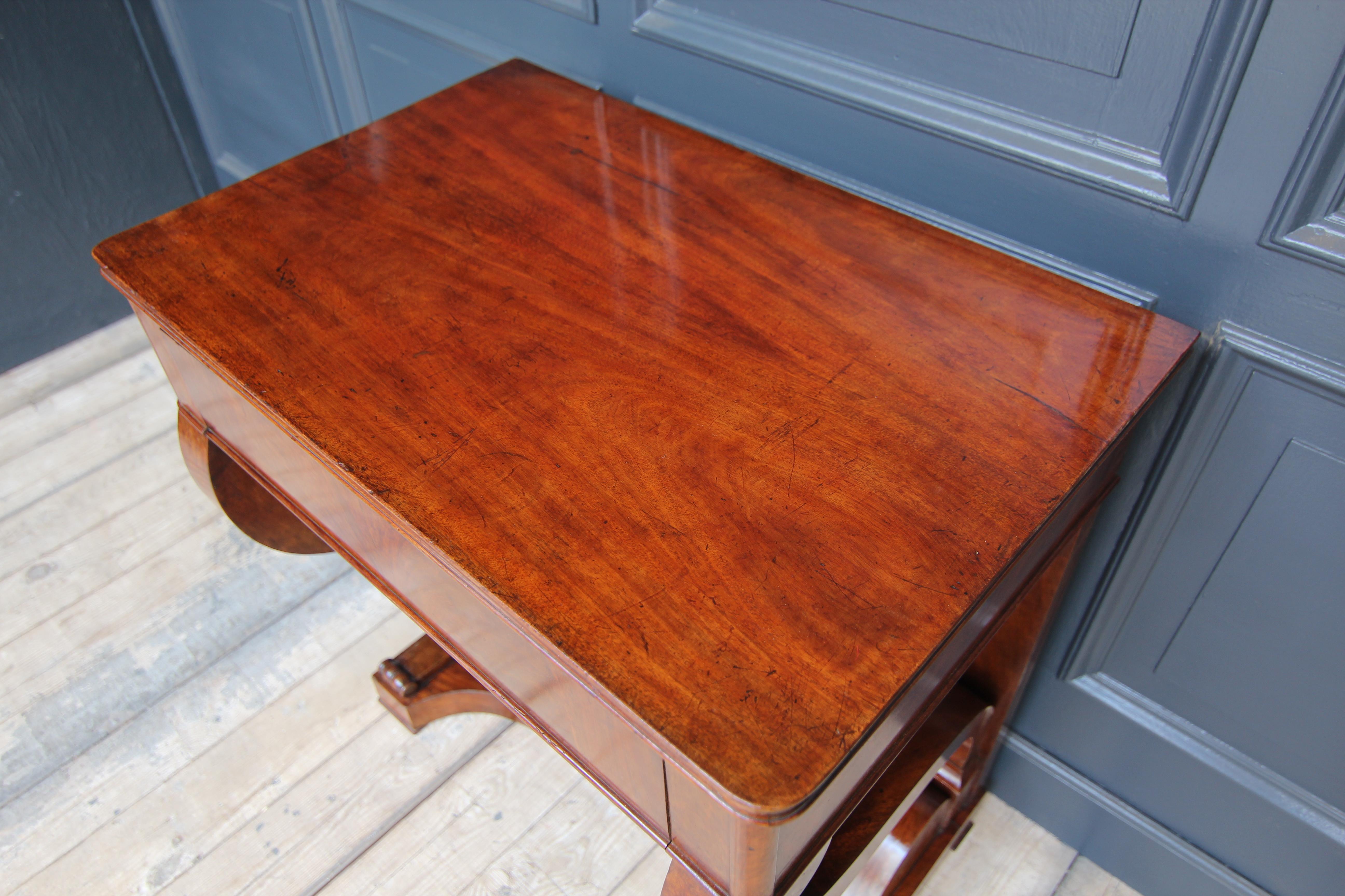 Small 19th Century Mahogany Wall Table or Console Table For Sale 3