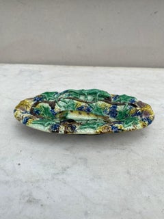 Small 19th Century Majolica Palissy Fish Wall Platter